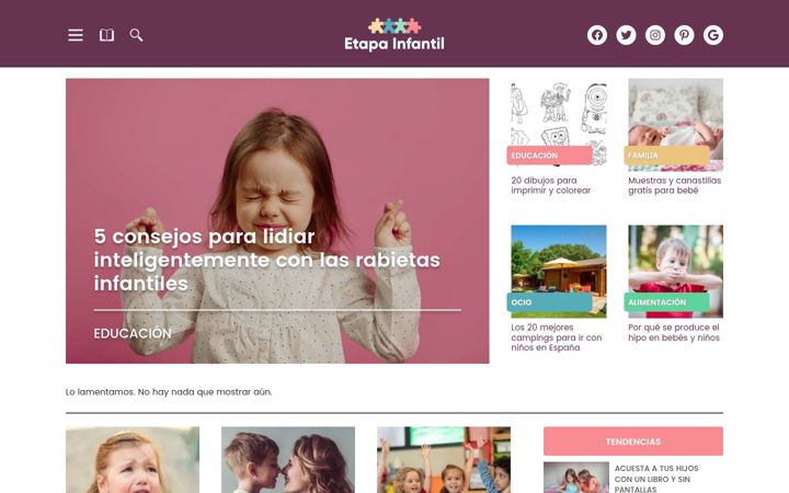 Screenshot of etapainfantil.com