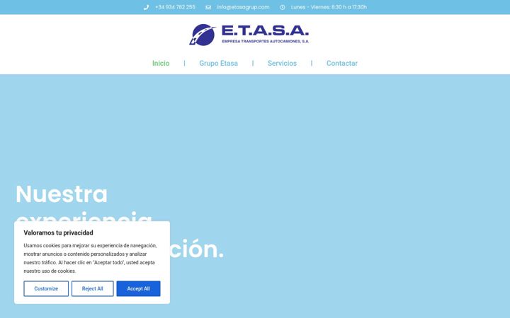 Screenshot of etasagroup.es