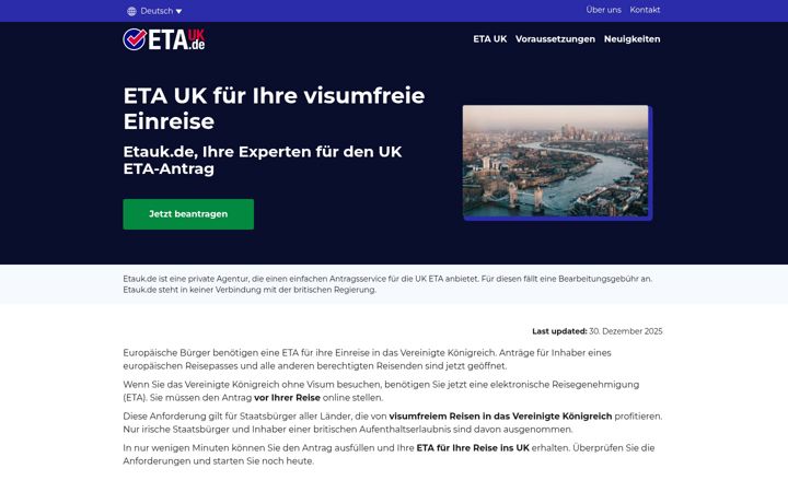 Screenshot of etauk.de