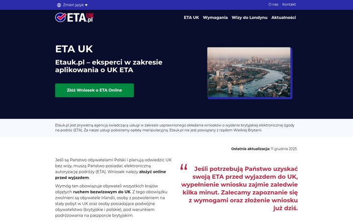 Screenshot of etauk.pl