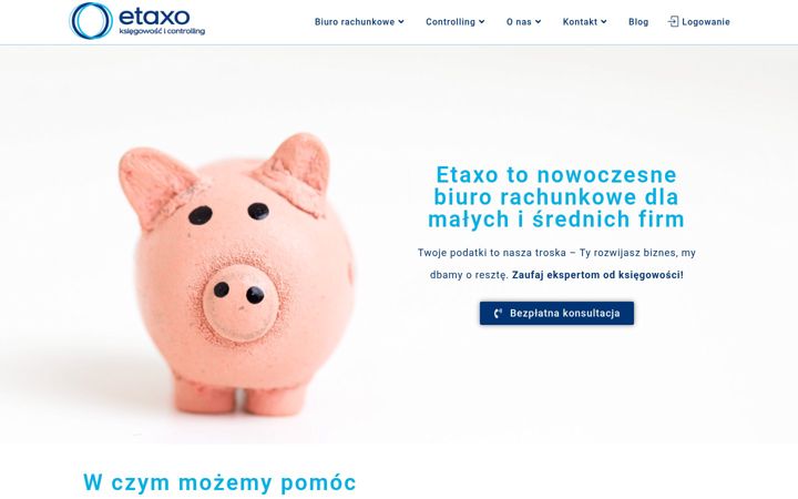 Kuvakaappaus sivustosta etaxo.pl
