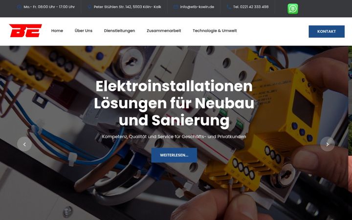 Screenshot of etb-koeln.de