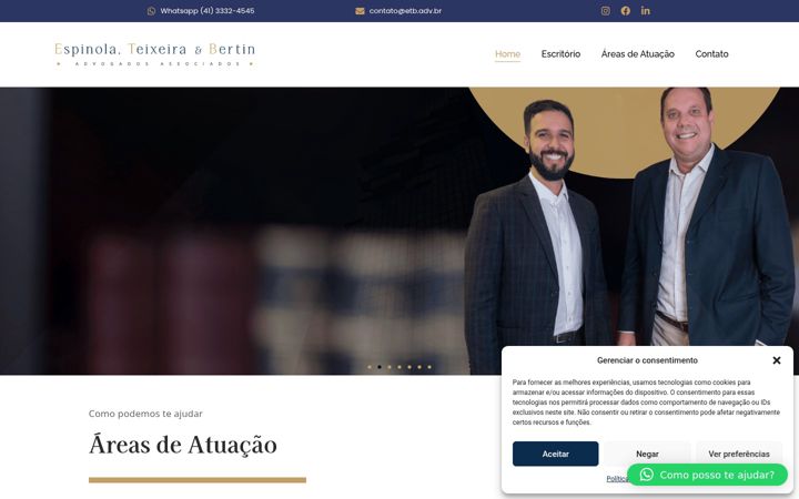 Screenshot of etb.adv.br