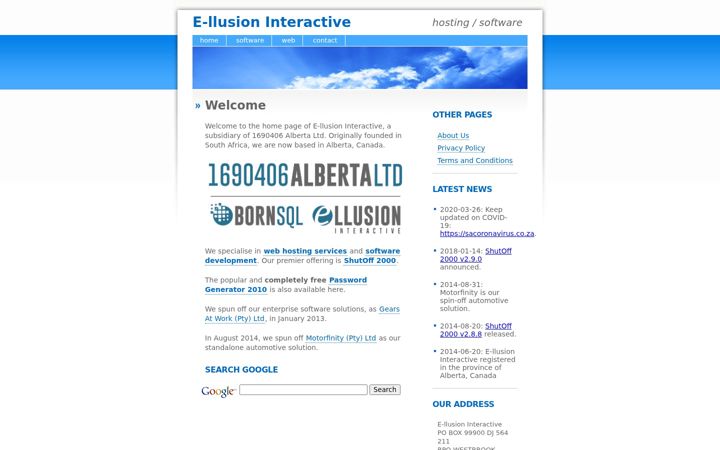 Screenshot von etb.co.za
