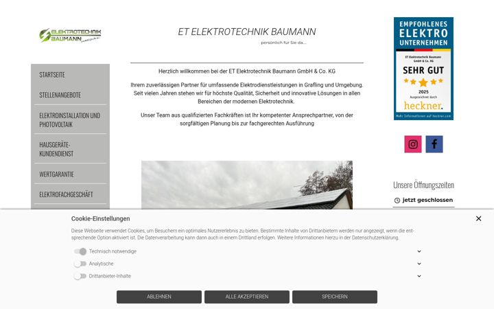 Ekrano kopija etbaumann.de