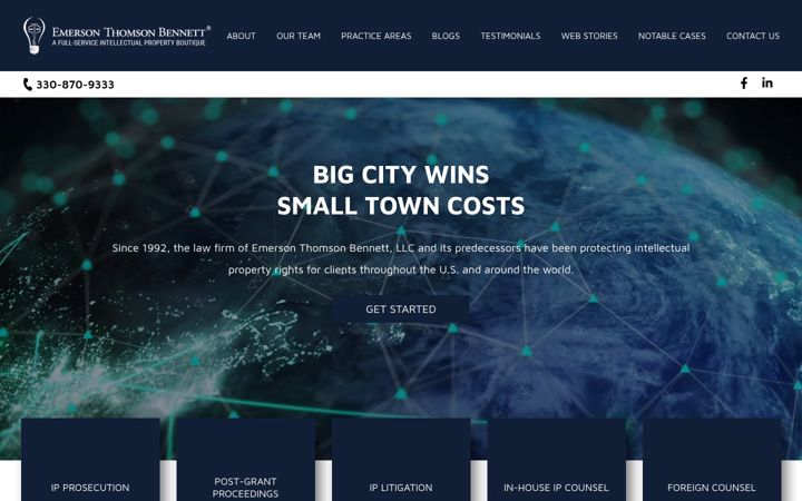 Screenshot of etblaw.com