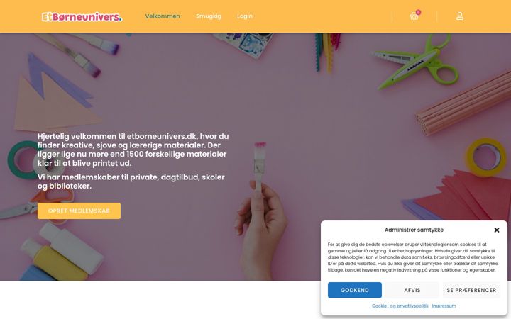 Screenshot ta' etborneunivers.dk