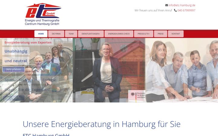 Screenshot of etc-hamburg.de
