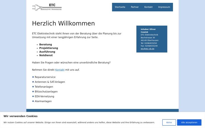 Screenshot of etc-ob.de