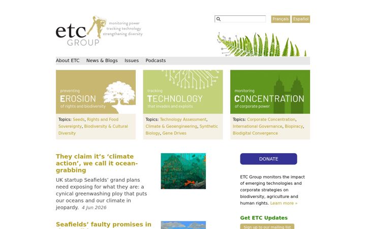 Screenshot of etcgroup.org