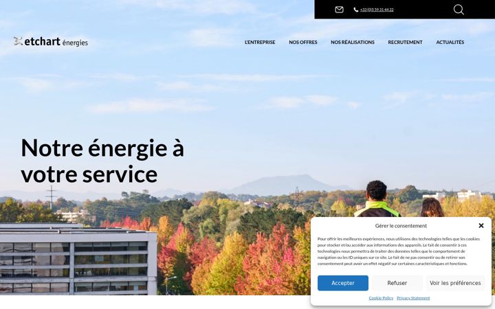 Screenshot of etchart-energies.fr