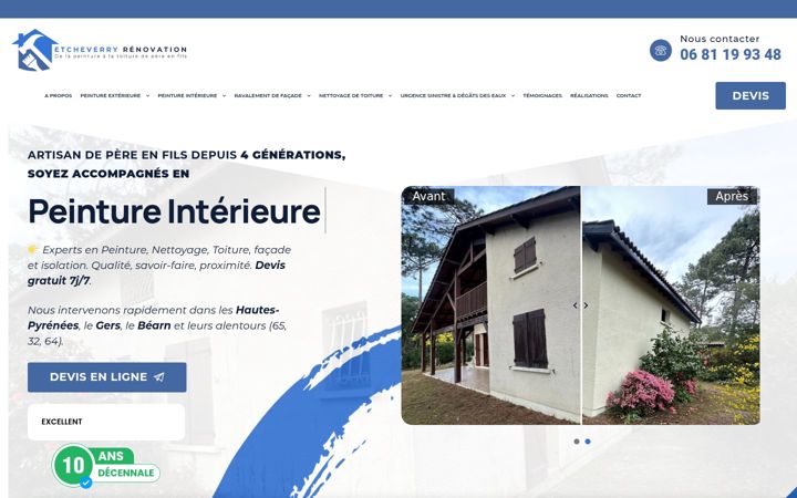 Screenshot of etcheverry-renovation.fr