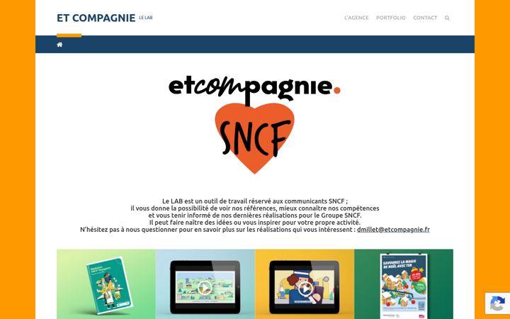 Snímek obrazovky etcompagnie-le-lab.fr