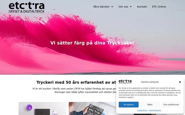 Screenshot of etcweb.se