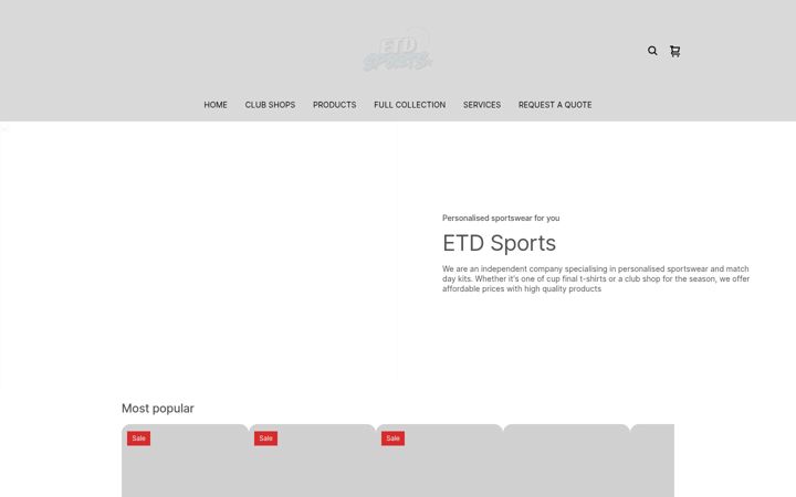Captura de ecrã de etdsports.co.uk