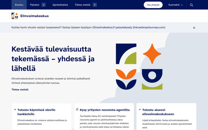 Екранна снимка на ete-centre.fi