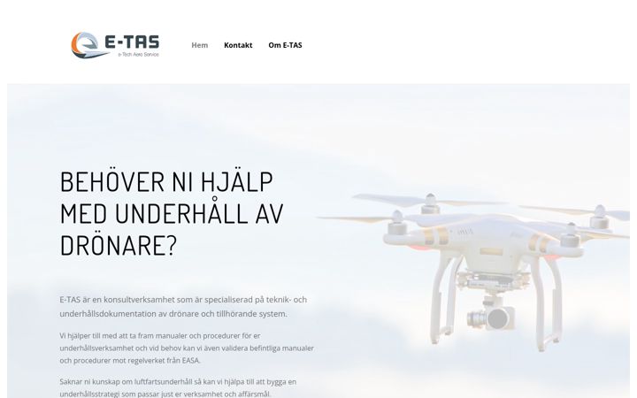 Screenshot of etechaero.se
