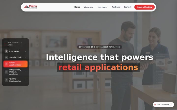 Screenshot of etechitsolutions.in