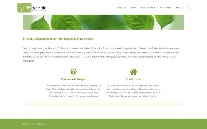 Screenshot of etechnic-gmbh.de
