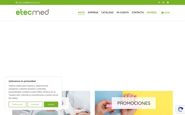 Screenshot of etecmed.com