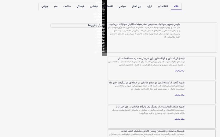 Screenshot of etehadnews.com