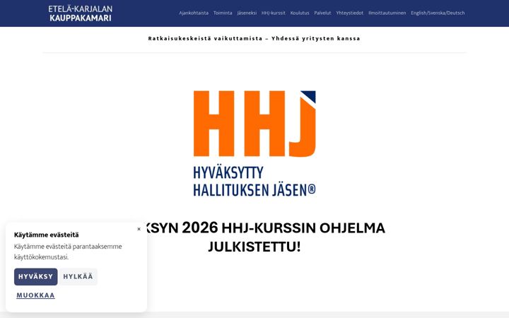 Екранна снимка на etela-karjalankauppakamari.fi
