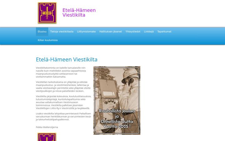 Екранна снимка на etelahameenviestikilta.fi