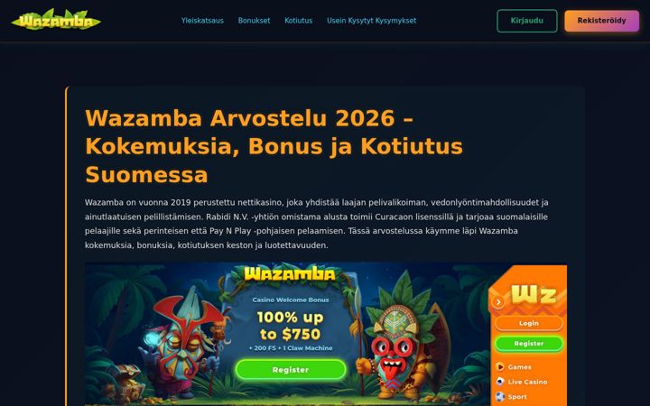 Екранна снимка на etelaportti.fi
