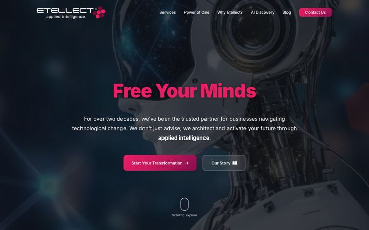 Screenshot of etellect.com