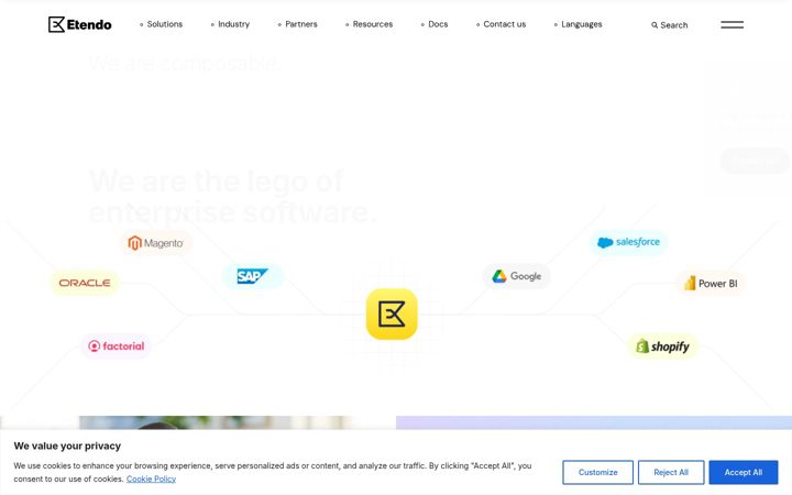 Screenshot of etendo.software