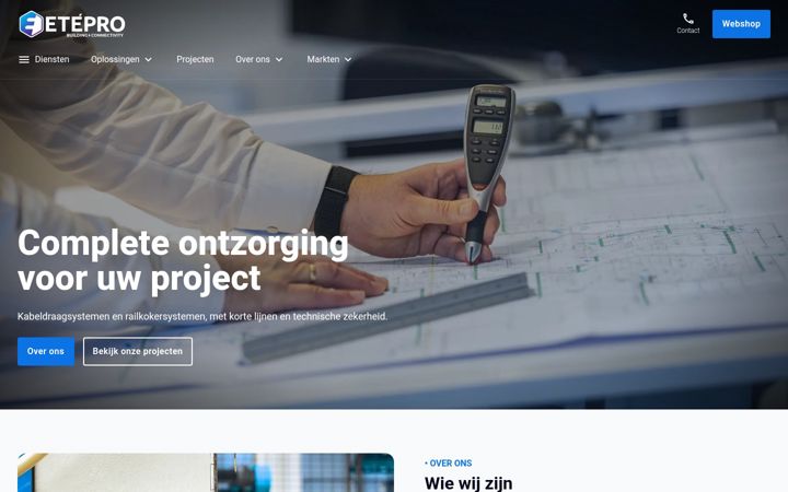 Screenshot ta' etepro.nl
