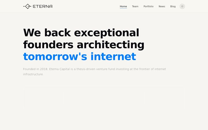 Screenshot of eternacapital.com
