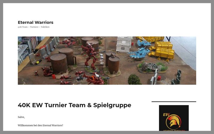 Screenshot of eternal-warriors.de