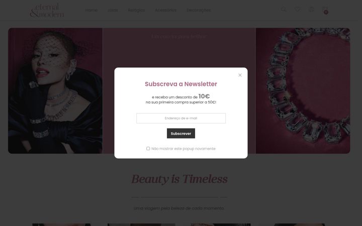 Screenshot of eternalandmodern.com