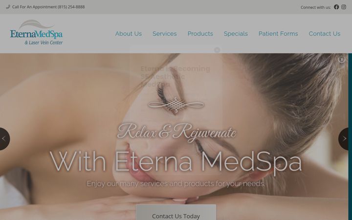 Screenshot of eternalaser.com