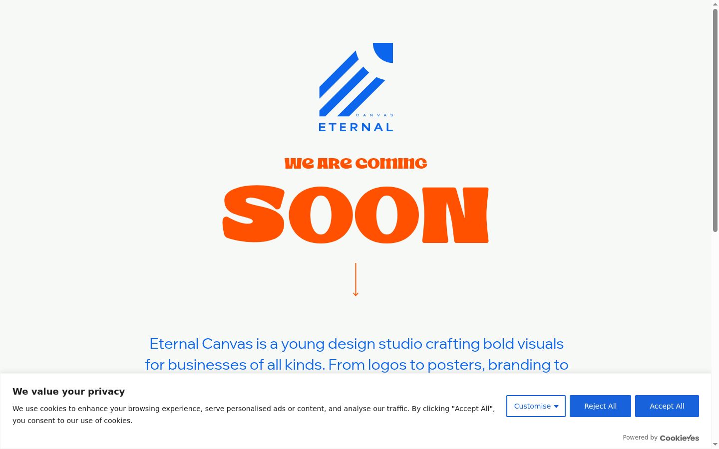 Captura de pantalla del banner de consentimiento mostrado antes de cualquier interacción