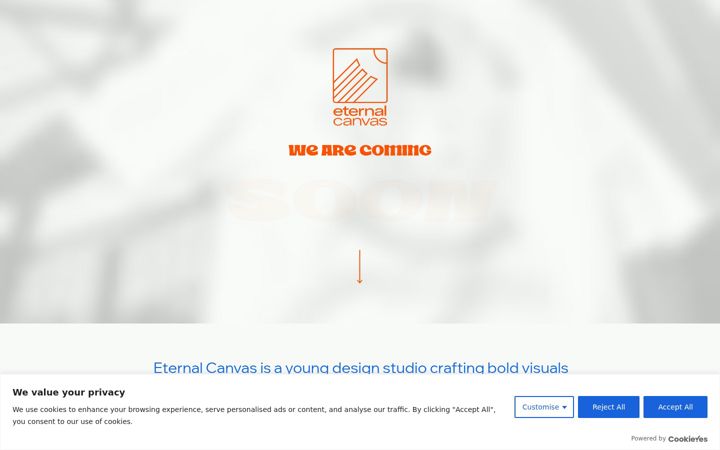 Captura de ecrã de eternalcanvas.co.uk