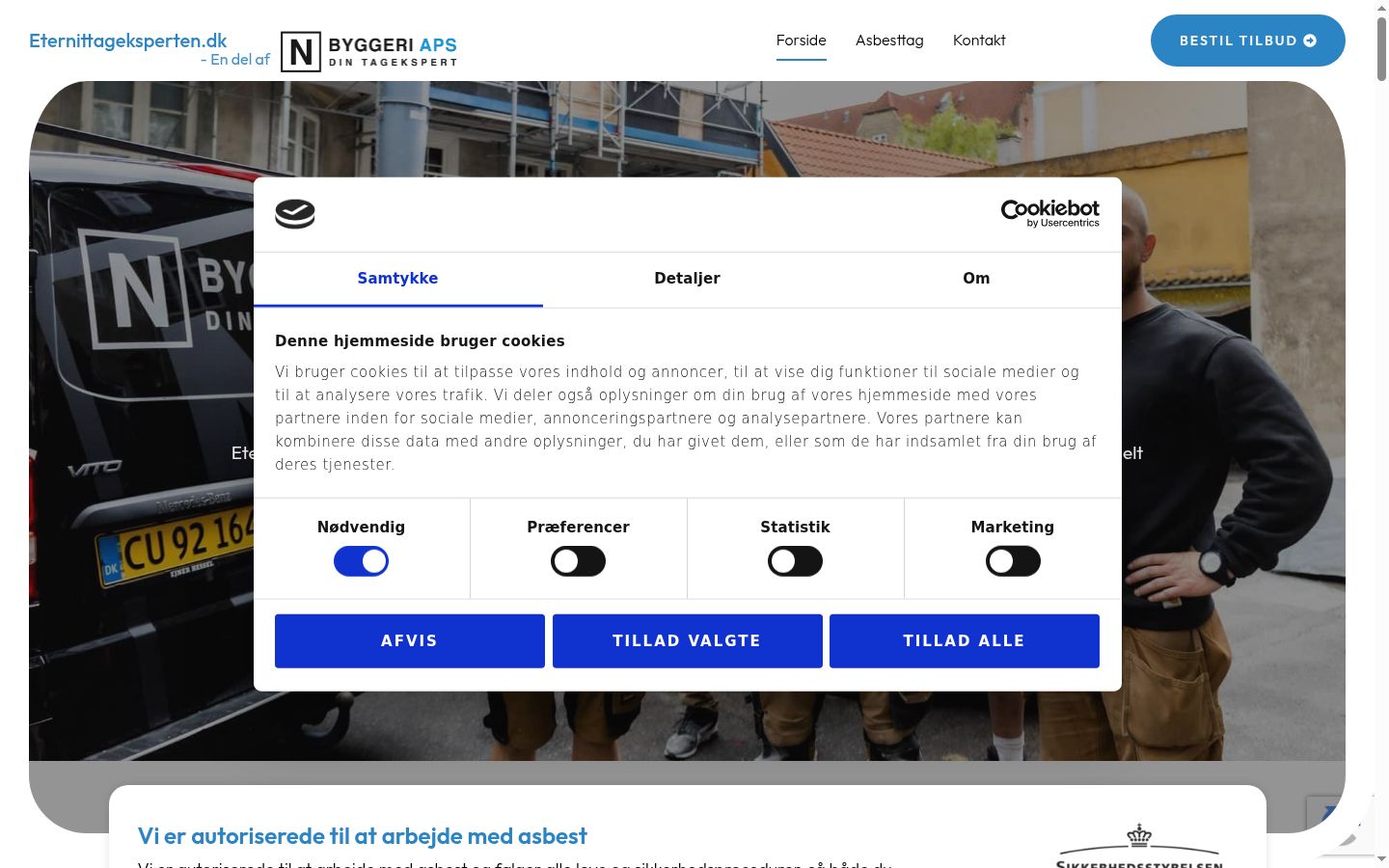 Sutikimo reklamjuostės, rodytos prieš bet kokią sąveiką, ekrano kopija