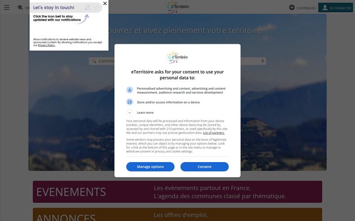 Screenshot of eterritoire.fr