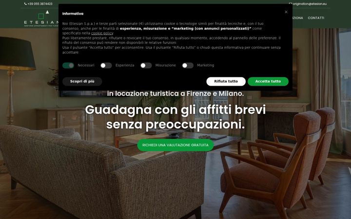 Screenshot of etesian.eu