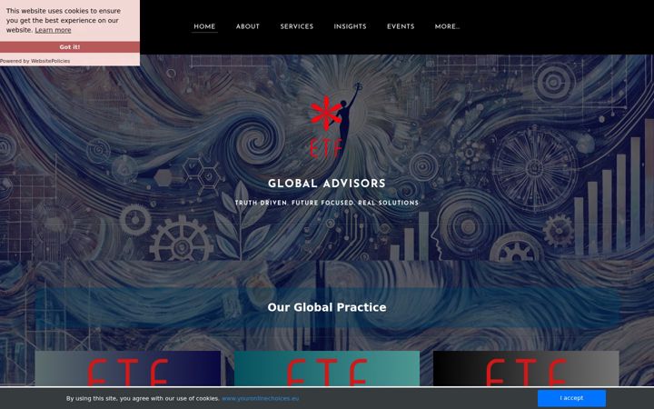 Screenshot του etfglobal.org