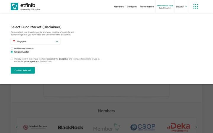Screenshot of etfinfo.com