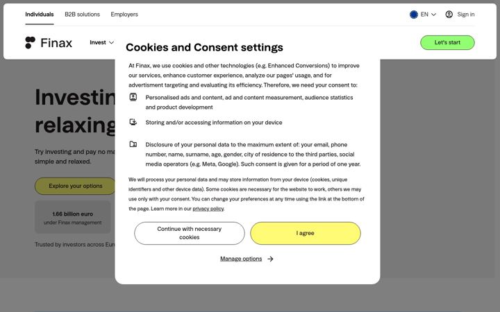 Screenshot of etfmatic.com