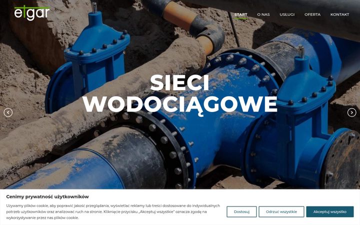 Screenshot of etgar.pl