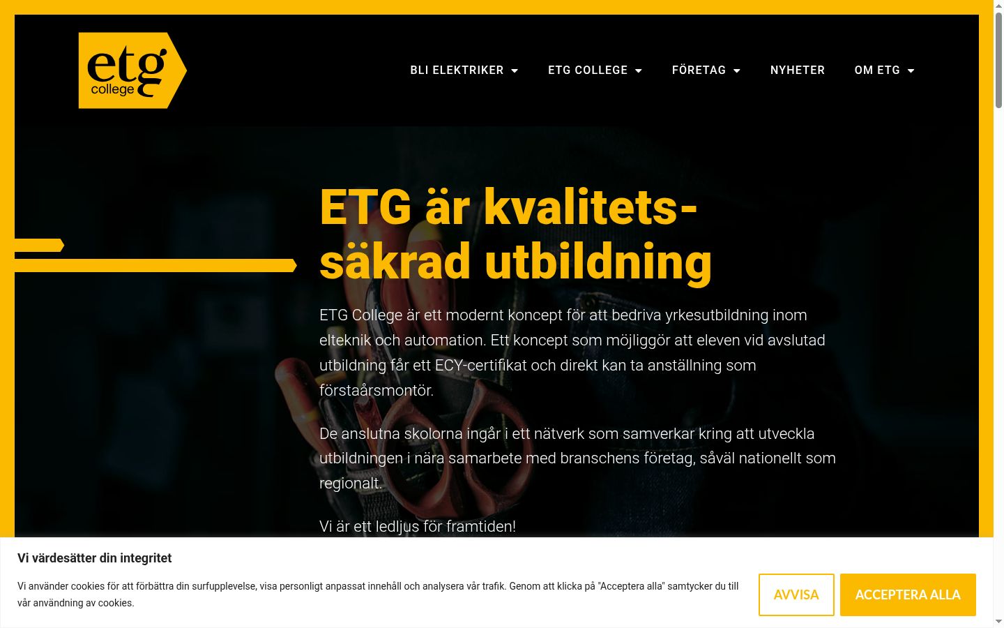 Sutikimo reklamjuostės, rodytos prieš bet kokią sąveiką, ekrano kopija