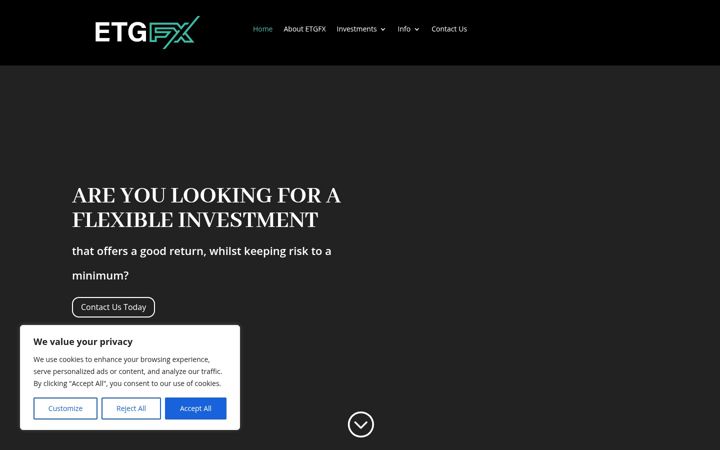 Captura de ecrã de etgfx.co.uk