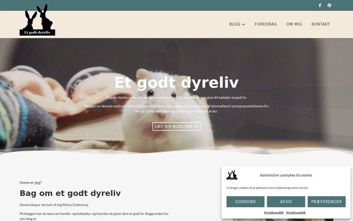 Zrzut ekranu etgodtdyreliv.dk