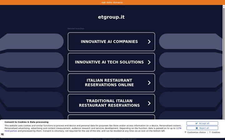Screenshot of etgroup.it