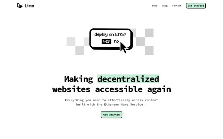 Screenshot van eth.limo