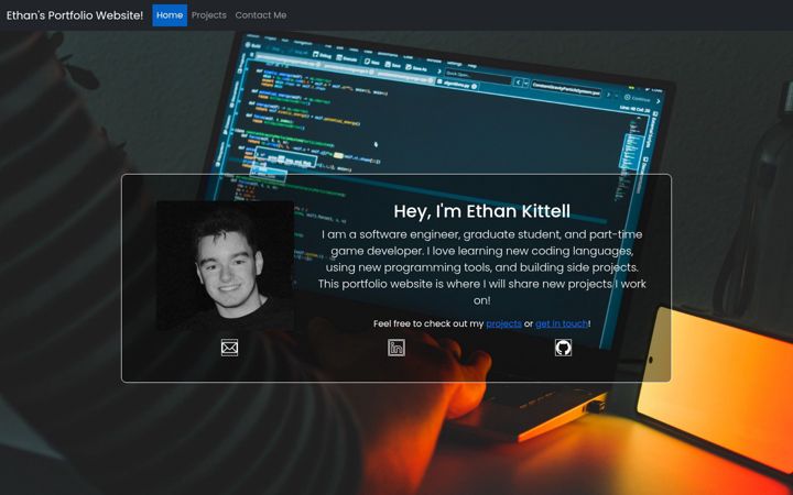 Screenshot of ethankittell.com